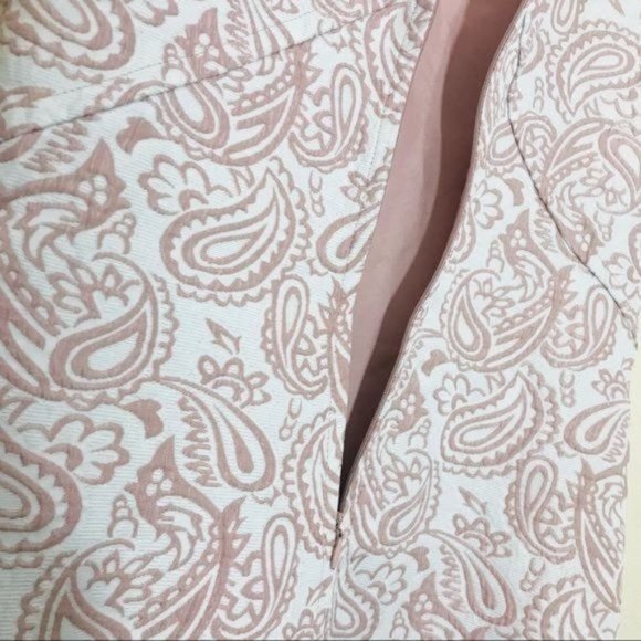 VICTORIA BECKHAM for Target Blush Paisley Floral Jacquard Shift Dress Si… - Picture 9 of 13